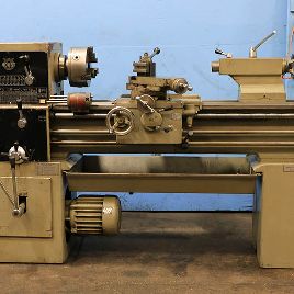 17" x 40Voest#17AMPERPOUND34;, in/mm, 9 chuck,3-jaw, steady, Aloris, 5 HP, tailstock, 1970, #157934