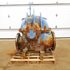 4500 GPM @ 40 ’TDH, Goulds # 3409, bomba de doble succión, 14x16-17, carcasa de la bomba de hierro fundido, impulsor de latón, 16" y 14 entradas (2 disponibles)