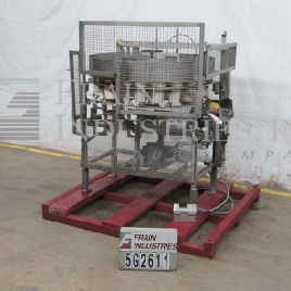 FMC#20PKT, 20 pocket, continuous motion, volumetric can filler, 100-350 containers per minute