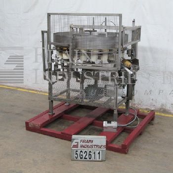 FMC#20PKT, 20 pocket, continuous motion, volumetric can filler, 100-350 containers per minute