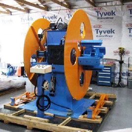 10000 lb.FMS, hydraulic expansion,power feed-up,air brakes,18" -22 ID,72 OD,new