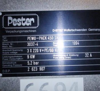 Pester#PEWO-PACK-450, shrink wrap bundler, #27976