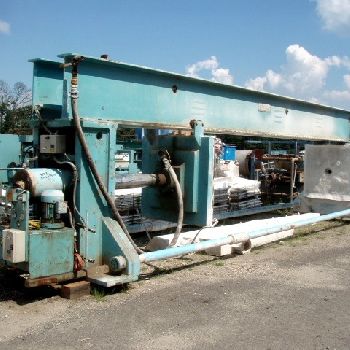 51"Edwards &amp; Jones, poly, 75 cu.ft.,1700 sq.ft.filter area,(100) recessed overhead suspended plates,PLC controls,#32521