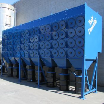 60000 cfmTorit#4DF128, cartridge dust collector,holds 128 filters,28928 ftÂ²,pulse