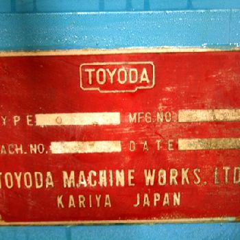 12.59" x 20Toyoda#GOP32X50, cylindrical grinder, #10120