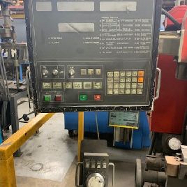 55 тонн, Amada # RG-50, 6,8 ° OA, 60 "BH, 3,9 ход, 14,5 дл, 15,7 горла, NC-9-EXII контроль с мягкими клавишами, 1996, № 7403