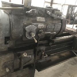 18" x 120LehmannHydratrol Manual Lathe,450 RPM,20 HP,Front &amp; Rear 4-Jaw Chucks,Aloris toolpost,1970,#6956
