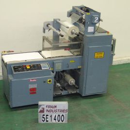 Shanklin#RW1, shrink bundler, 5-20 PPM, 20-1/2" W walking beam heated knife cross seal, AB PLC