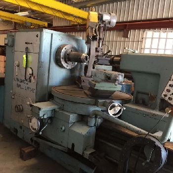 LansingBall Lathe, 38" ball diameter, 75 centers, 50 HP AC, 3 polishing belt