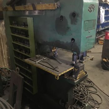 120 Ton,Piranha#SEP-120, hydraulic single punch, 2" str,12.25 open, 2009