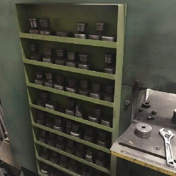 120 Ton,Piranha#SEP-120, hydraulic single punch, 2" str,12.25 open, 2009