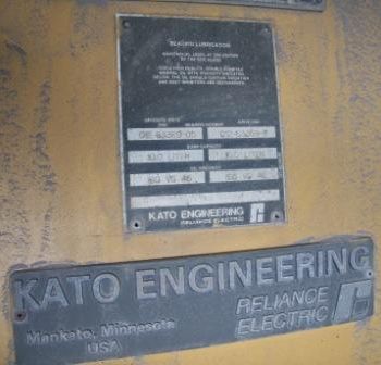 2500 KW, 720 RPM,Kato, brushless, PMG, 4160 V.(6 available)