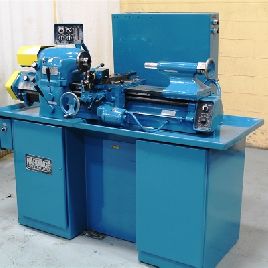 Hardinge # HLV-EM, 11 "x 18, 125-3000 RPM, 1.25 orificio del husillo, refrigerante, 1.5 HP