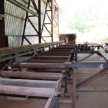 Ficep#1001DZB, CNC beam line, infeed/outfeed conveyor, auto web probing, 2007