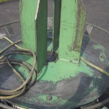 Wafios#AHL-41Dpower uncoiler, dancer arm,3300 lb load cap,0-80 RPM,42" plate dia