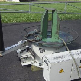 Wafios#AHL-41Dpower uncoiler, dancer arm,3300 lb load cap,0-80 RPM,42" plate dia