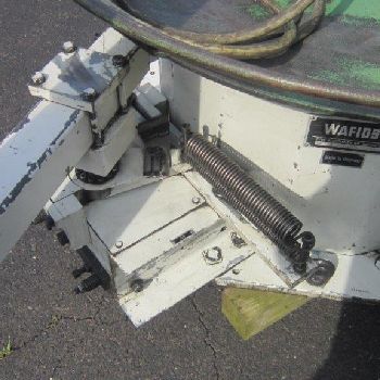 Wafios#AHL-41Dpower uncoiler, dancer arm,3300 lb load cap,0-80 RPM,42" plate dia