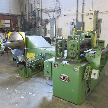 26"Yodersheetmetal coil slitting line light gauge with uncoiler