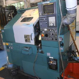 NakamuraTome # TMC-18, CNC draaicentrum, 11.2 "swing, 2 bar, Fanuc 21T, 1999, # 156985
