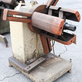 2500 lb. ASL #60, motor d reel uncoiler,20" W,60 OD,16 -20 ID,vari-spd,2 HP,#10429