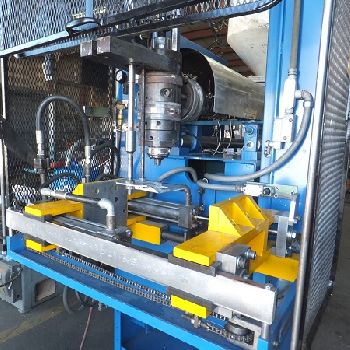 Impco#B13-25, blow molder,2" extruder,single head,340 gram capacity,13 W platen,30 HP