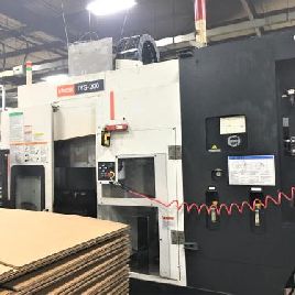 Mazak # IVS-200, oscilación de 11 ", mandril de 4 mordazas 9.5, 4 longitud, 7000 RPM, Fusion 640TN, 2006, # 80937