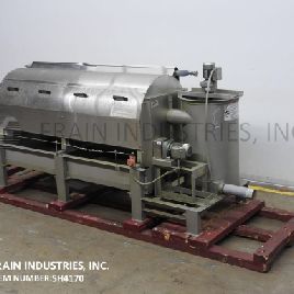 Parkson#RDT100, Stainless Steel rotary drum thickener, 25-100 GPM, 25" diameter x 40 deep (75 gallon) flocculation tank