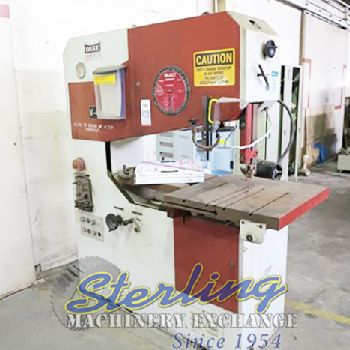 41"DakeJohnson #V-40, deep throat, vertical band saw, 26.5 x 26.5 tilting work table, #A5678