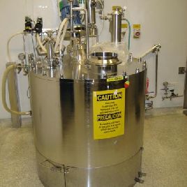 52.83 gal.Packo, 200 liter receiver,Stainless Steel,non-jacketed,flat removable bolt-on top,dish bottom,38" diameter x 20 straight side,#32369