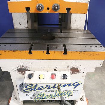 100 Ton,Aida#PP-XGO-100SU(I), 6.6" str,2.9 adj., hydraulic punch press, one shot lube, #A5325