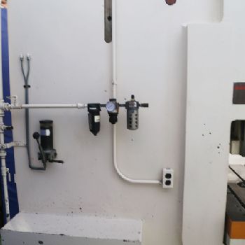 100 Ton,Aida#PP-XGO-100SU(I), 6.6" str,2.9 adj., hydraulic punch press, one shot lube, #A5325