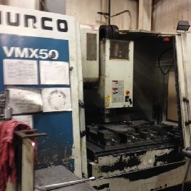 Hurco#VMX-50, 50" X,26 Y,24 Z,Ultimax,59 x 26,10000 RPM,CT40,24 side ATC,conv,’00