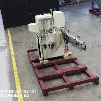 Filamatic#DAB-16-4, automatic,inline,8-head piston filler,with 3-1/4" W x 112 L Delrin conveyor,on heavy duty base frame