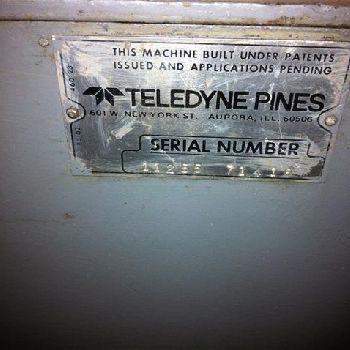 Pines#2, Tube Bender, Dial-A-Bend, hydraulic mandrel extractor, estimated age 1970-78, #6370