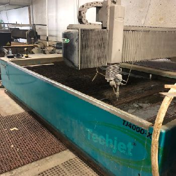 Techni#TJ4000X3, 144" x 72, 53000 psi, 700 IPM, 8 material thickness, 40 HP, 2013