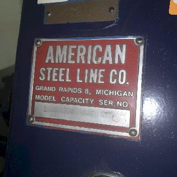 36" x .05 ASL #1000-DECOILER, 5-roll straightener, deburring &amp; stacking line, #11422