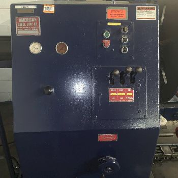 36" x .05 ASL #1000-DECOILER, 5-roll straightener, deburring &amp; stacking line, #11422