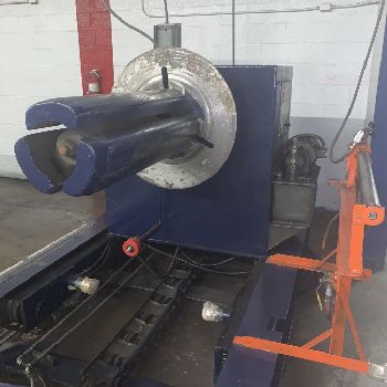 36" x .05 ASL #1000-DECOILER, 5-roll straightener, deburring &amp; stacking line, #11422