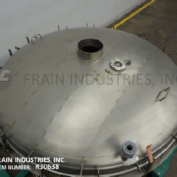 66"BF Gump#CP-53, Stainless Steel, inline sifter/ screener, 8 top center inlet, bolt down cover, (3) self cleaning screens