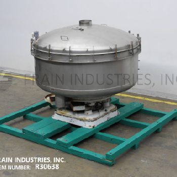 66"BF Gump#CP-53, Stainless Steel, inline sifter/ screener, 8 top center inlet, bolt down cover, (3) self cleaning screens