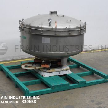 66"BF Gump#CP-53, Stainless Steel, inline sifter/ screener, 8 top center inlet, bolt down cover, (3) self cleaning screens