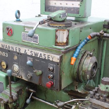 No. 3Warner &amp; Swasey, M-4630, turret lathe,15-3/4" swing,7 SOCS,bar feed,#72163