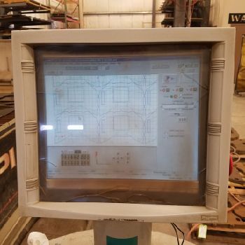 Flow#IFB, 6â€™ x 24â€™, CNC water jet cutting, dynamic cutting head, 87000 psi, 50 HP, 2009