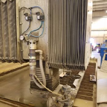 Flow#IFB, 6â€™ x 24â€™, CNC water jet cutting, dynamic cutting head, 87000 psi, 50 HP, 2009