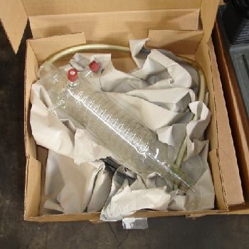 BuchiRotoVap #EL-130, glass evaporator, glass flasks, coil condenser, 120 V., #29277