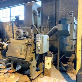 3 cu.ft.Gofftumblast, 1 x 7.5 HP blast wheels, with dust collector