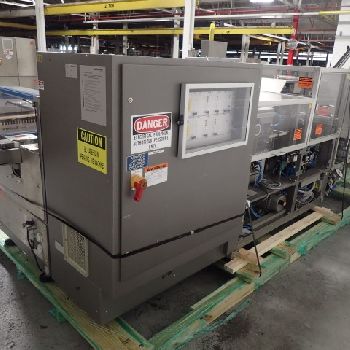 Uhlmann#C200, horizontal cartoner, 72" long powered carton feeder, GUK leaflet inserter, serial #154, 1996, #3147-3