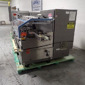 Uhlmann#C200, horizontal cartoner, 72" long powered carton feeder, GUK leaflet inserter, serial #154, 1996, #3147-3