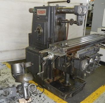 Kearney &amp; Trecker#205-SA, 12" x 50 table,28 long.travel,1500 RPM,5 HP,1 HP vertical hd,’64