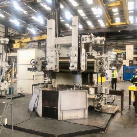 54"Bullard#CUTMASTER, VBM,4-jaw 54 chuck,62 swing,44 under rail,30 HP,no pit,1953